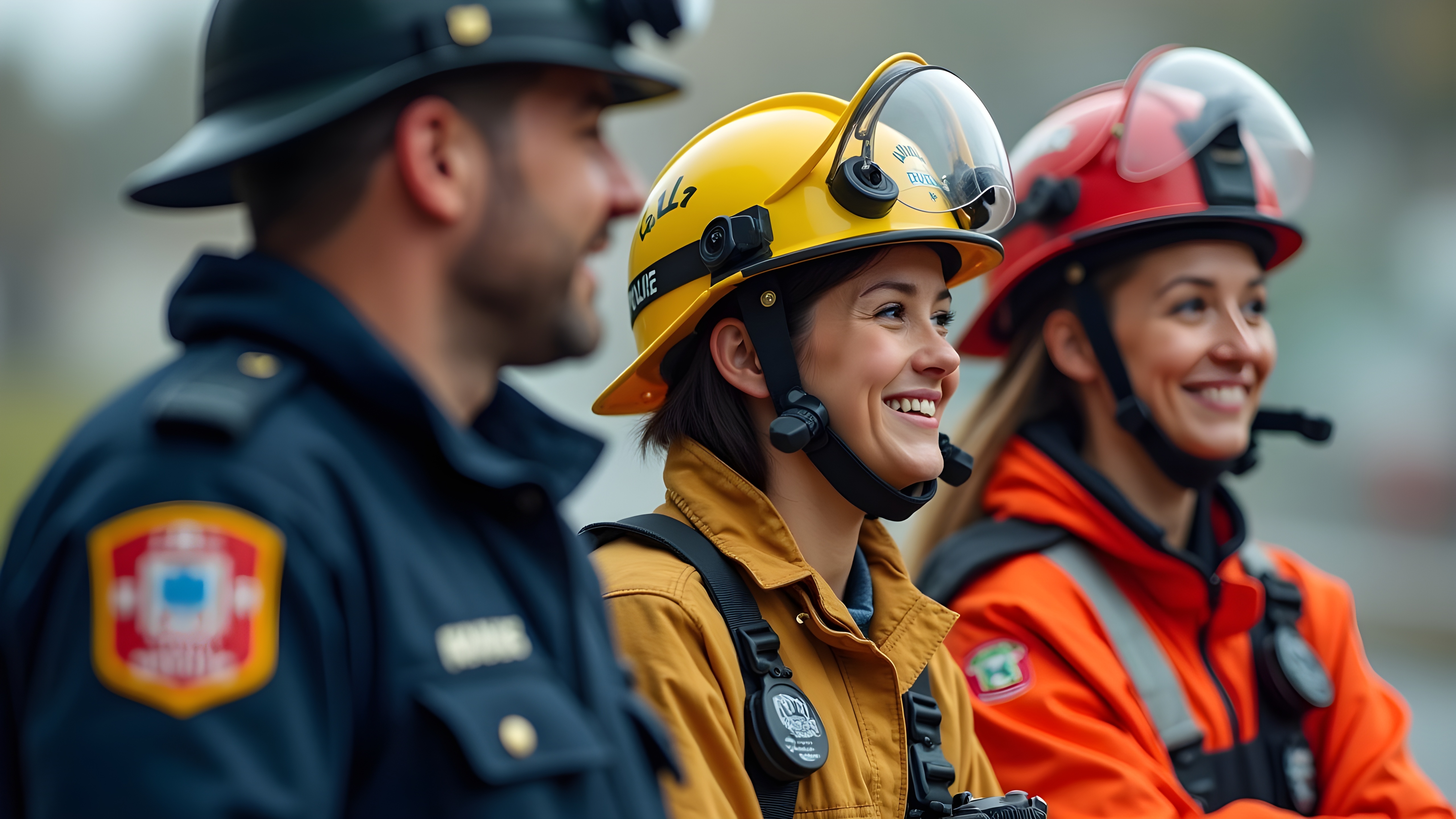 First responders in uniform