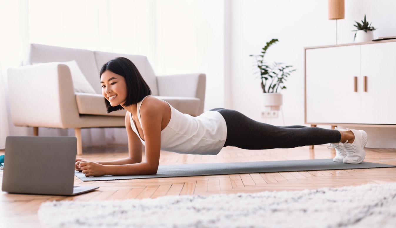 Woman doing plank