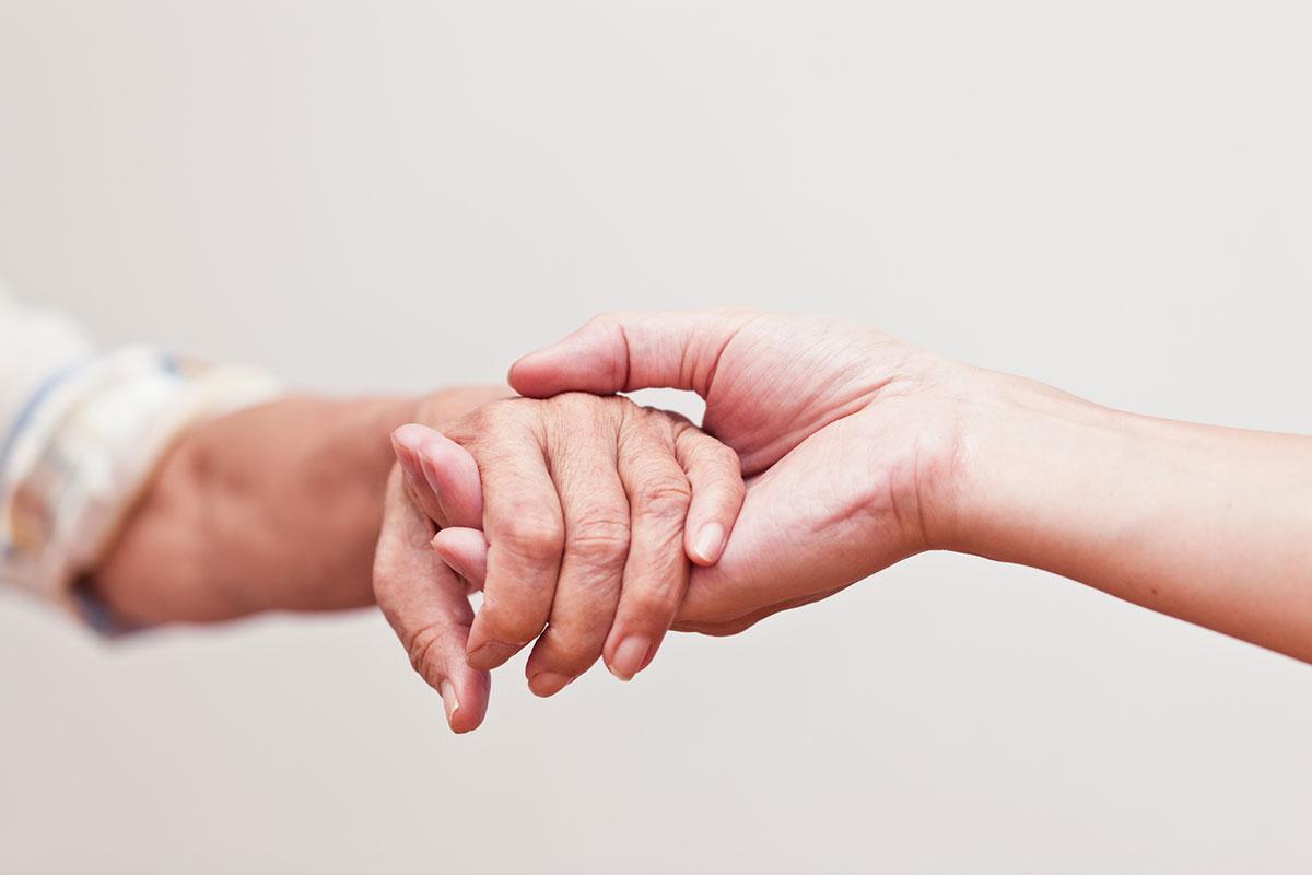 Holding hands
