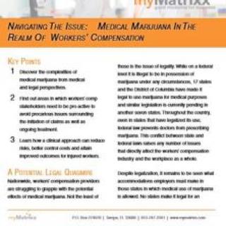 Navigating Medical Marijuana in Workers' Compensation