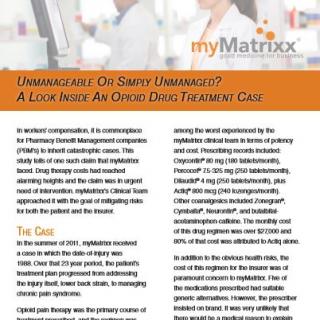 Case Study: A Look Inside An Opioid Drug Treatment Case