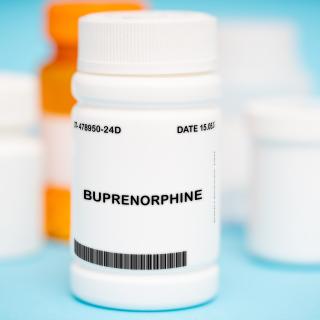 Buprenorphine medication In plastic vial