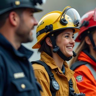 First responders in uniform