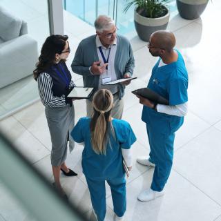 group of caregivers/doctors